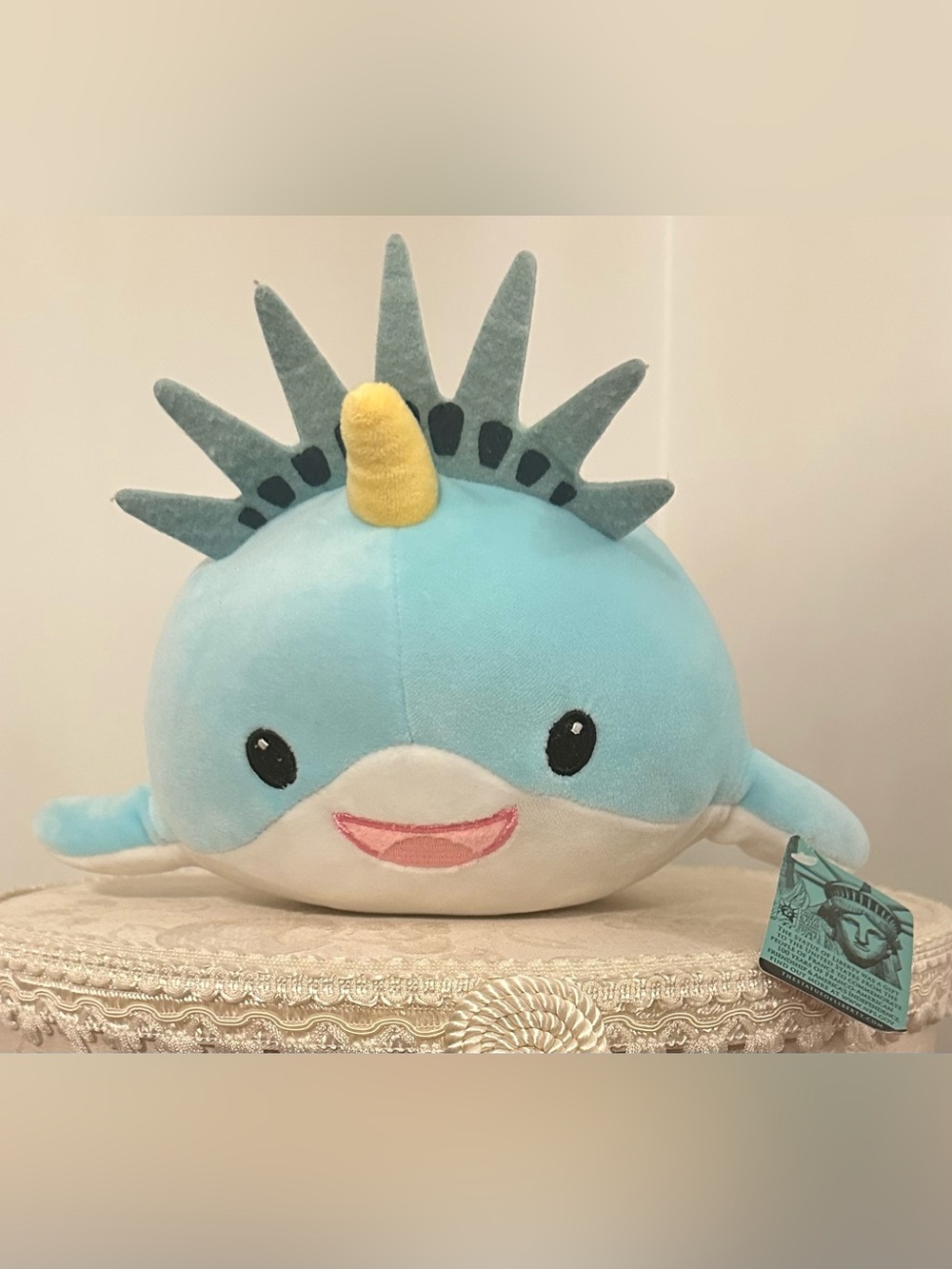 Statue of Liberty Plush Narwhal Stuffed Animal